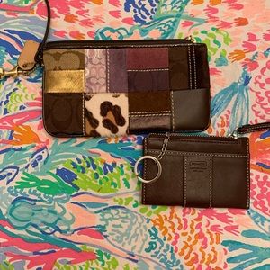 Coach wrislet and mini wallet